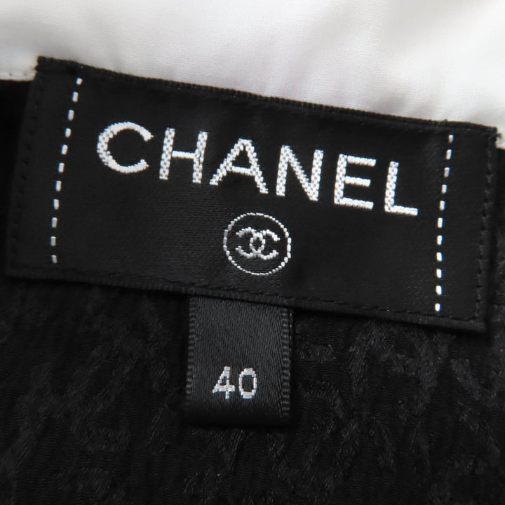 Great CHANEL one piece COCO Mark all-over print blouse silk 40 21K P71652V63138