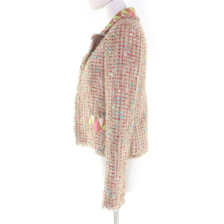 Great CHANEL Blouson Multi Nylon Women 36 04A P24510