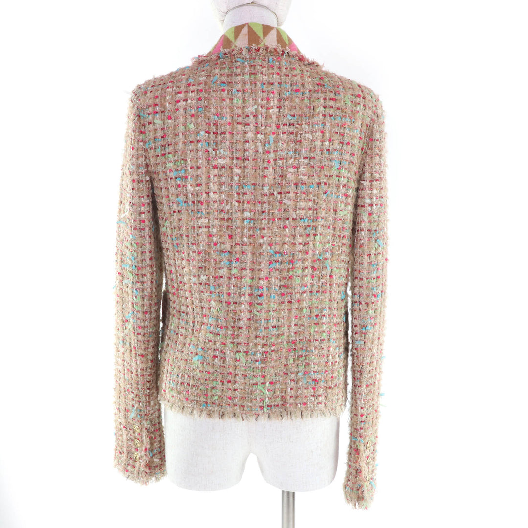 Great CHANEL Blouson Multi Nylon Women 36 04A P24510