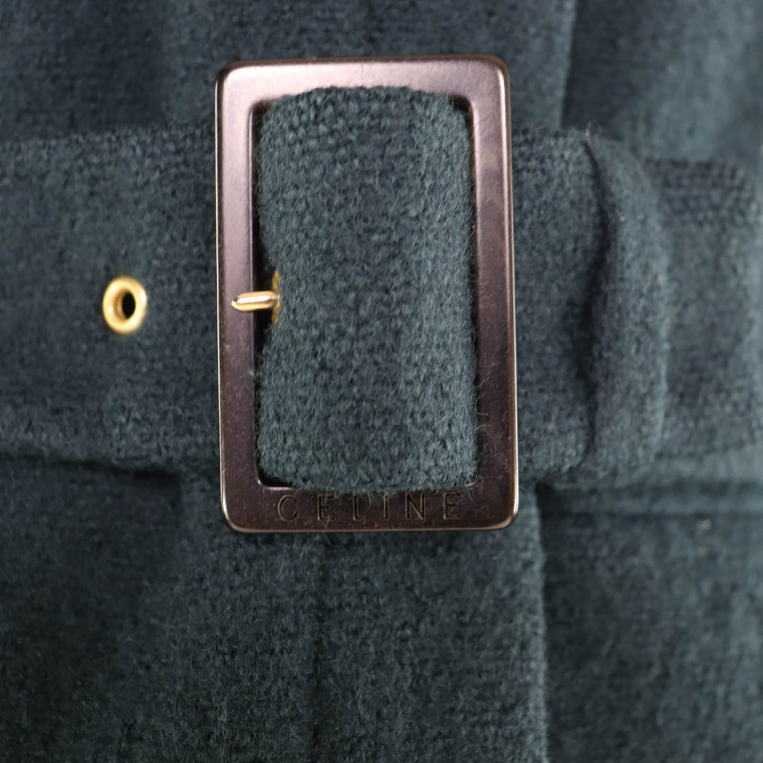 Great CELINE coat green wool Women 34