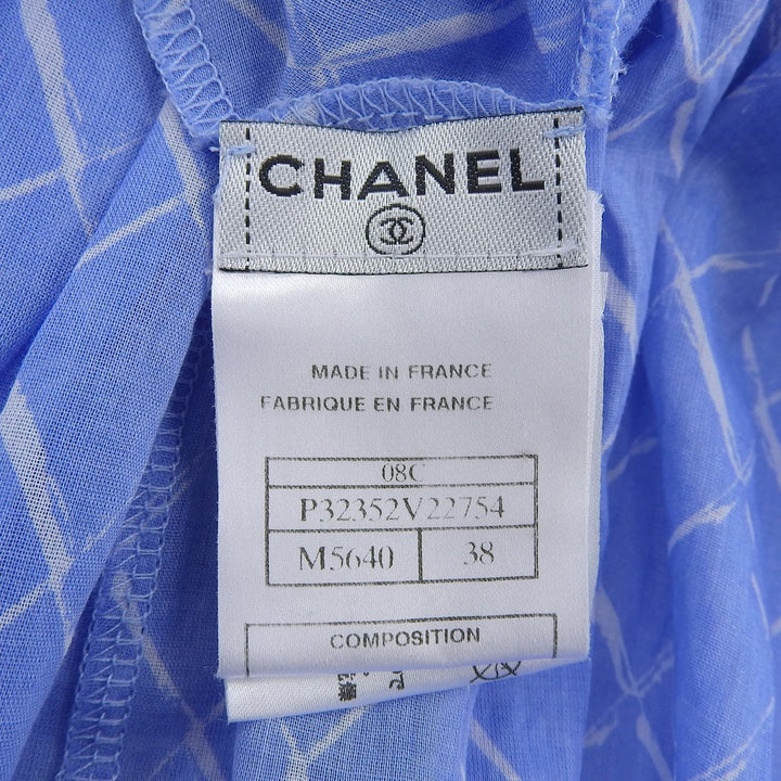 Excellent CHANEL one piece COCO MarkMetal All-over print sleeveless 08C P32352