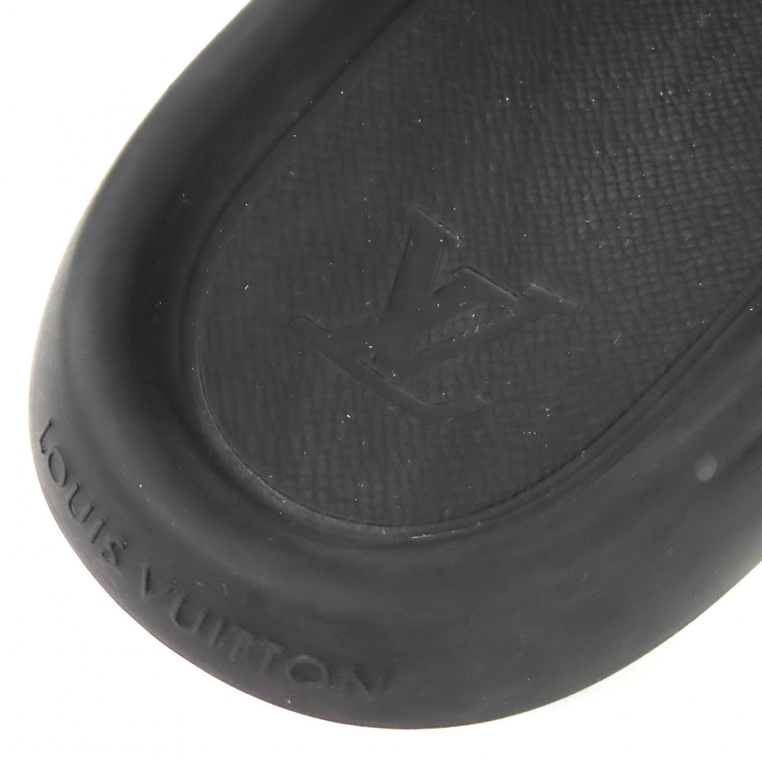 Very Good LOUIS VUITTON Sandals black rubber mens 9