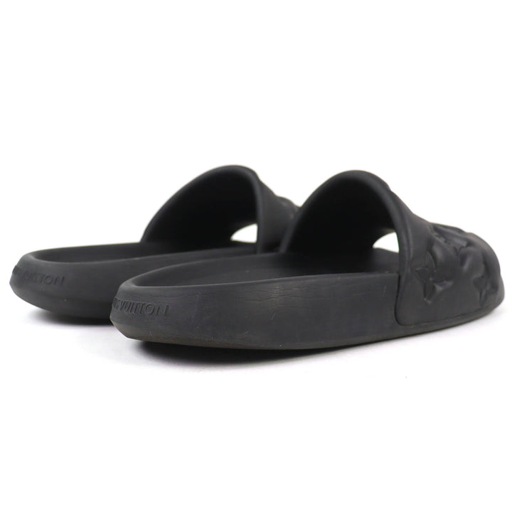 Very Good LOUIS VUITTON Sandals black rubber mens 9