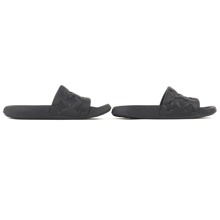 Very Good LOUIS VUITTON Sandals black rubber mens 9