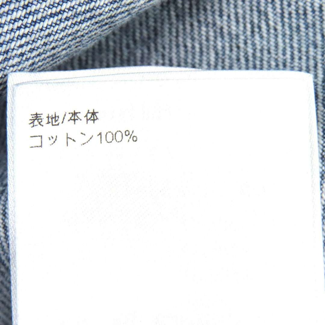 Excellent LOUIS VUITTON Monogram Gradient Short Sleeve Denim Shirt Indigo L