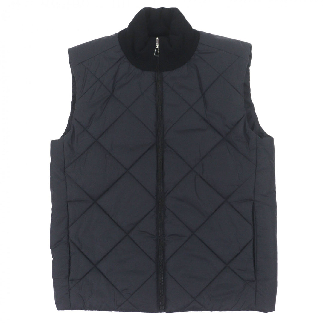 Excellent HERMES Down vest black Nylon mens M