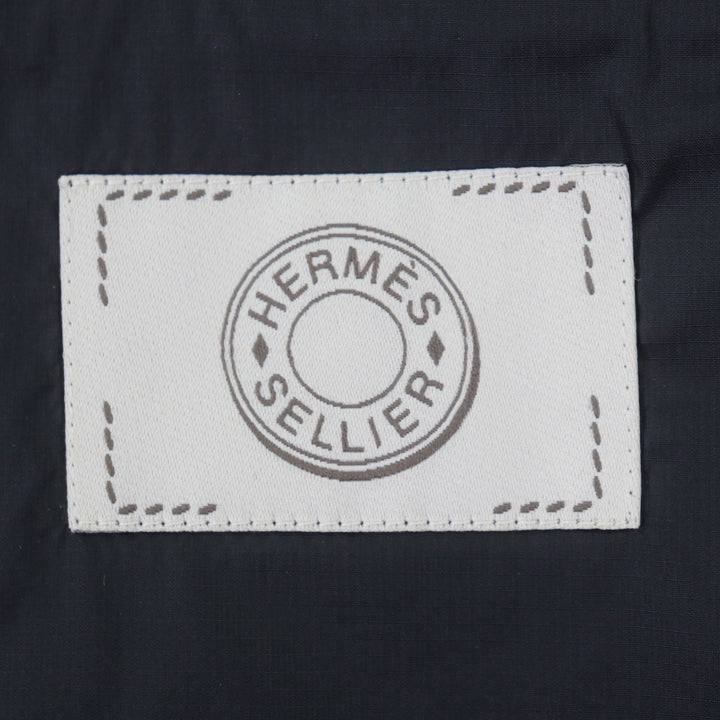 Excellent HERMES Down vest black Nylon mens M