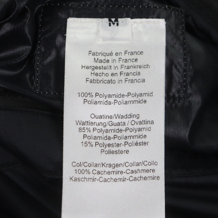 Excellent HERMES Down vest black Nylon mens M