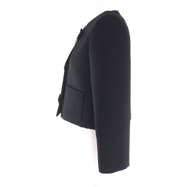 Excellent GUCCI Jacket black wool Women 36 731312