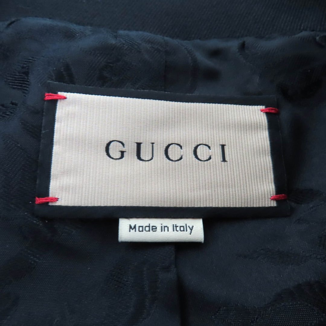 Excellent GUCCI Jacket black wool Women 36 731312