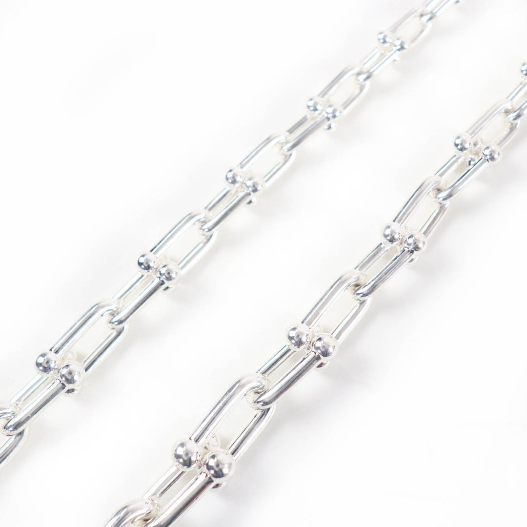 Excellent TIFFANY&Co. Graduated Link Necklace Silver AG925 Women