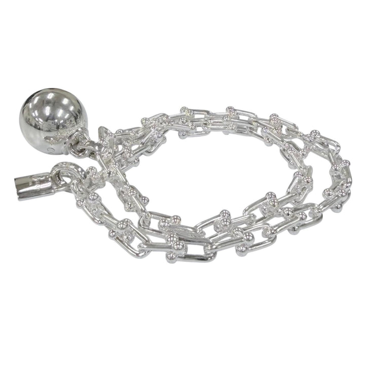 Excellent TIFFANY&Co. bracelet Small Wrap Bracelet Large Silver AG925 Women