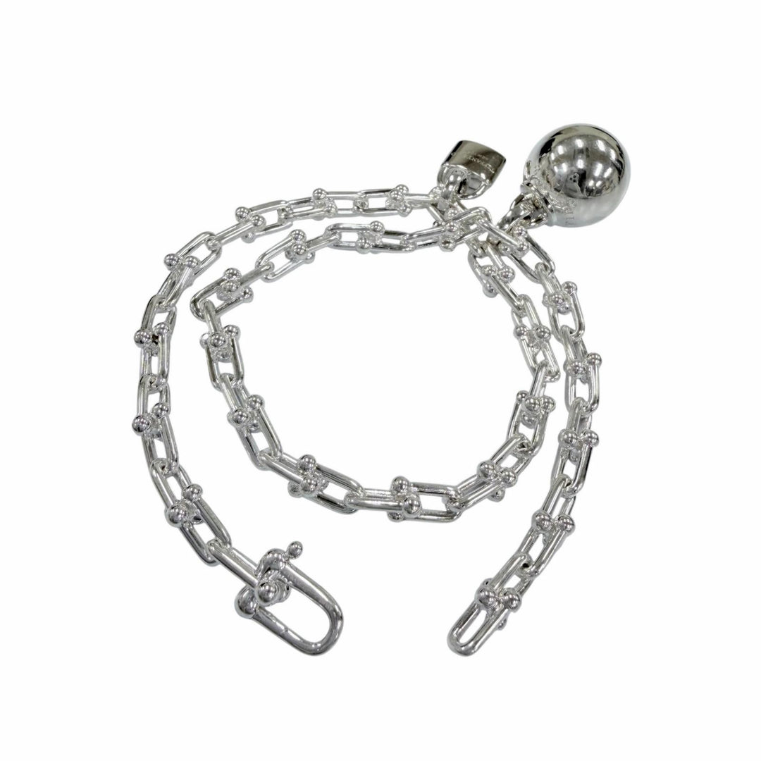 Excellent TIFFANY&Co. bracelet Small Wrap Bracelet Large Silver AG925 Women