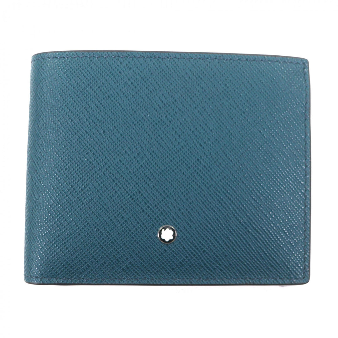 Pristine MONTBLANC Bifold Wallet Salt Real Green system leather mens