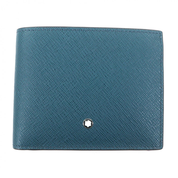Pristine MONTBLANC Bifold Wallet Salt Real Green system leather mens