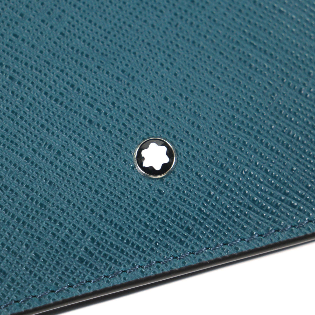 Pristine MONTBLANC Bifold Wallet Salt Real Green system leather mens