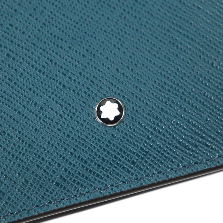 Pristine MONTBLANC Bifold Wallet Salt Real Green system leather mens