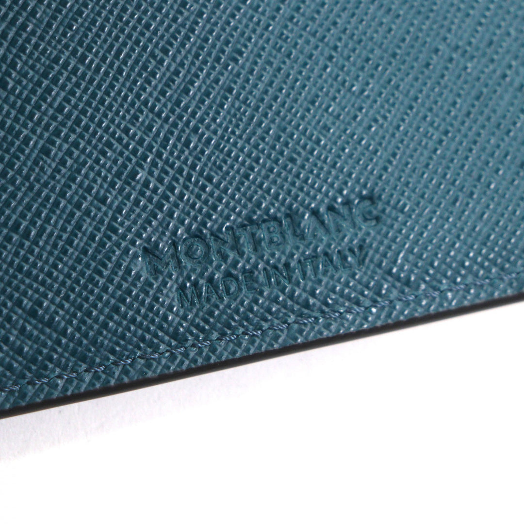 Pristine MONTBLANC Bifold Wallet Salt Real Green system leather mens