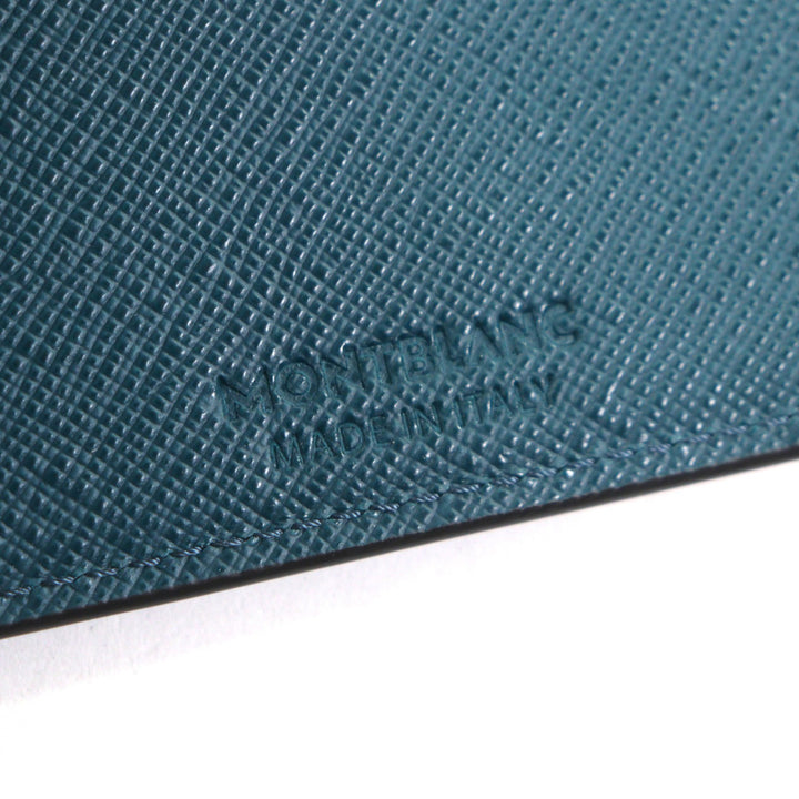 Pristine MONTBLANC Bifold Wallet Salt Real Green system leather mens