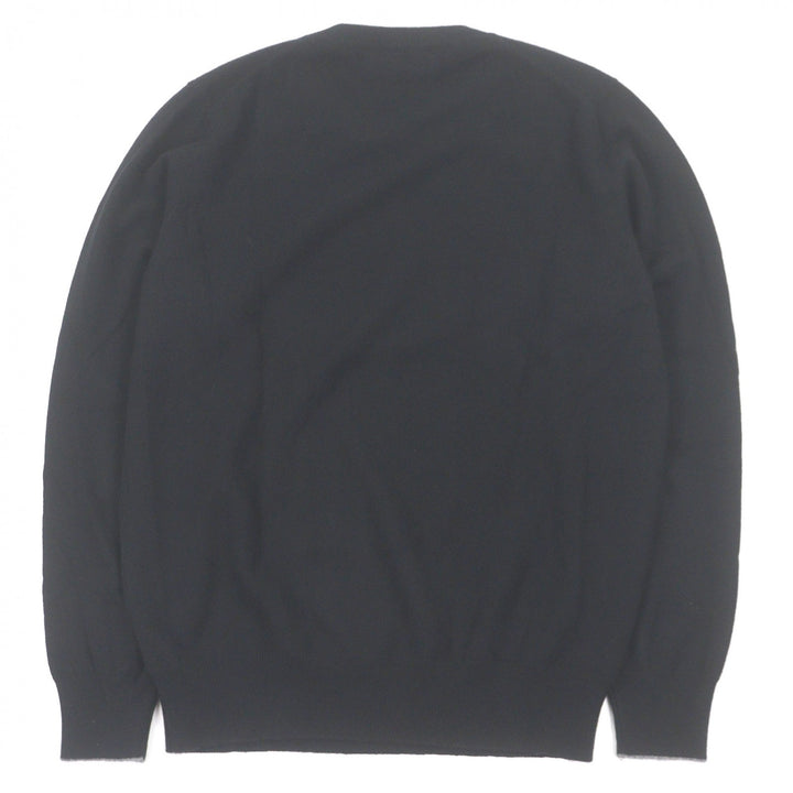 Great Brunello Cucinelli sweater long sleeve knit black cashmere mens 48