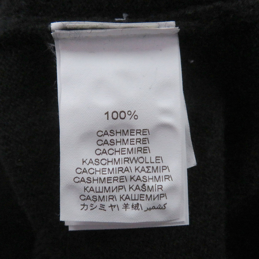 Great Brunello Cucinelli sweater long sleeve knit black cashmere mens 48