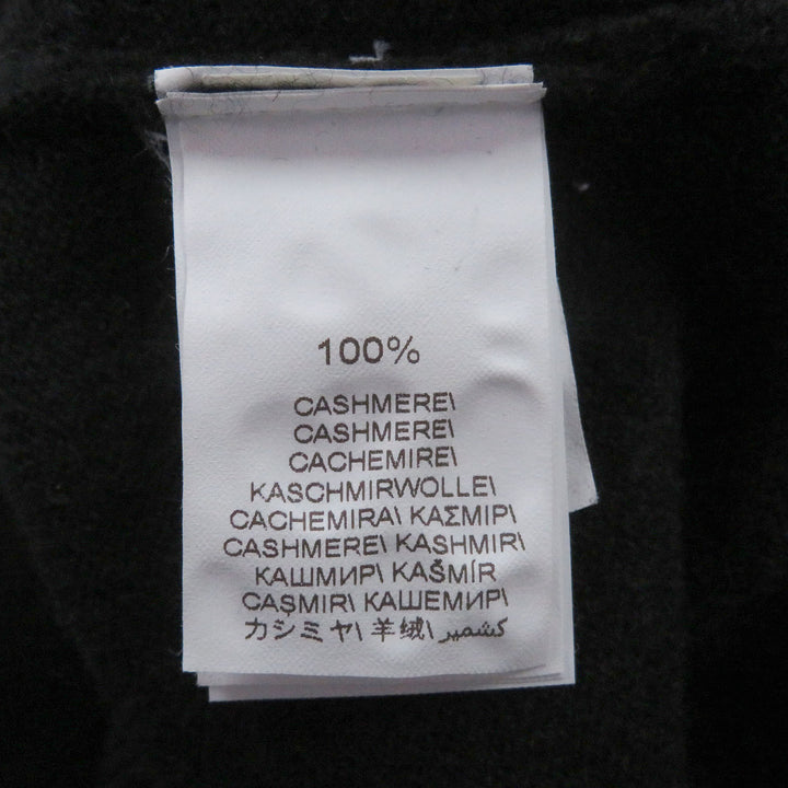 Great Brunello Cucinelli sweater long sleeve knit black cashmere mens 48