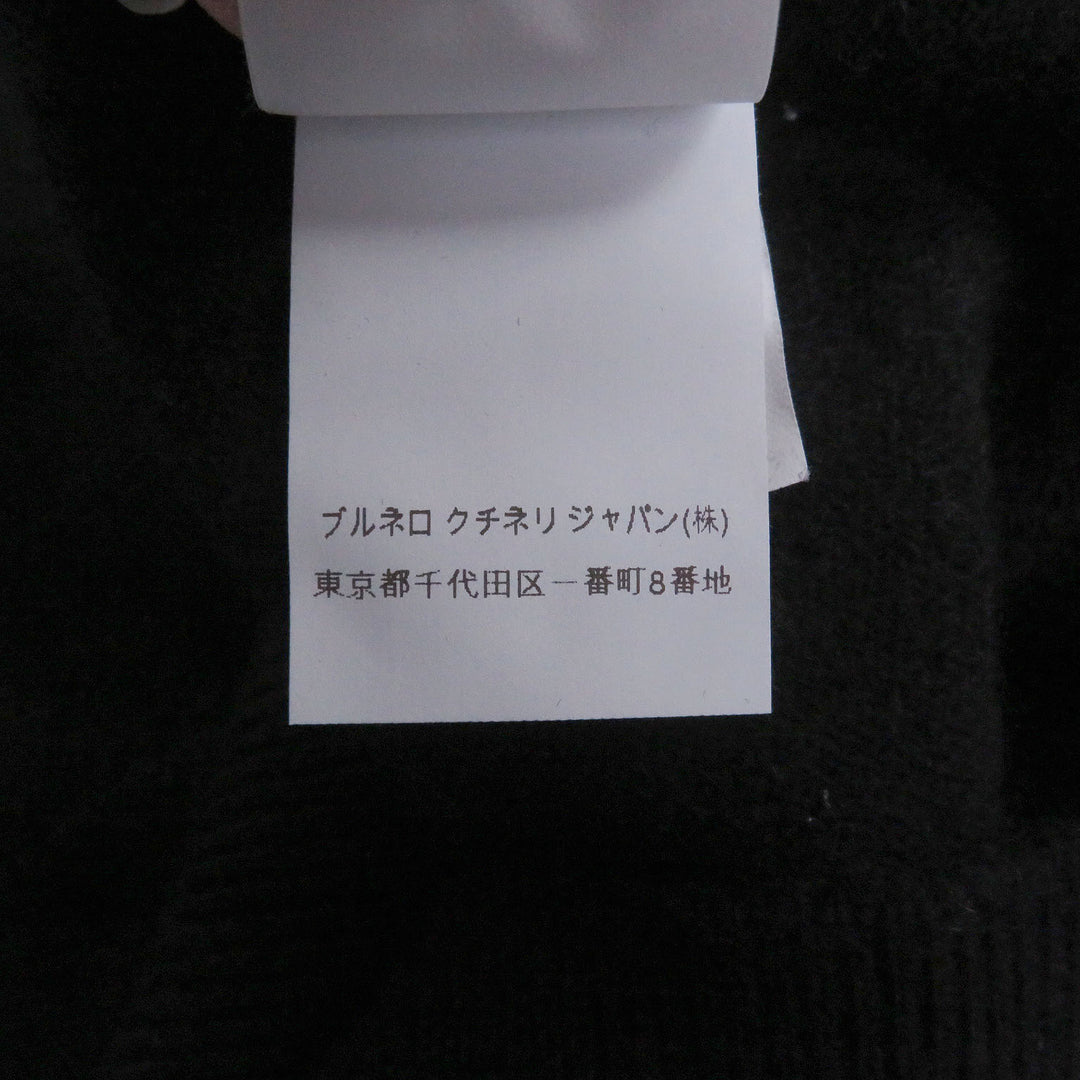 Great Brunello Cucinelli sweater long sleeve knit black cashmere mens 48