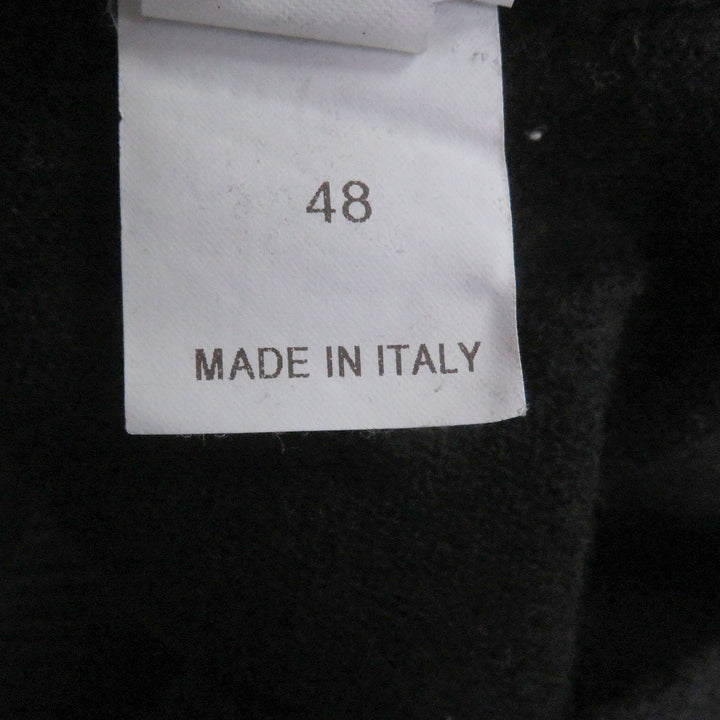 Great Brunello Cucinelli sweater long sleeve knit black cashmere mens 48