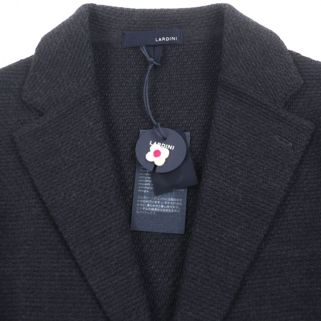 Pristine LARDINI tailored jacket Dark gray wool mens S