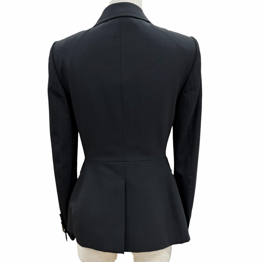 Excellent GUCCI tailored jacket black wool Women 38