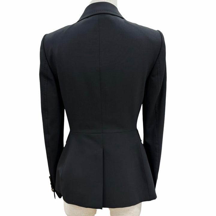 Excellent GUCCI tailored jacket black wool Women 38