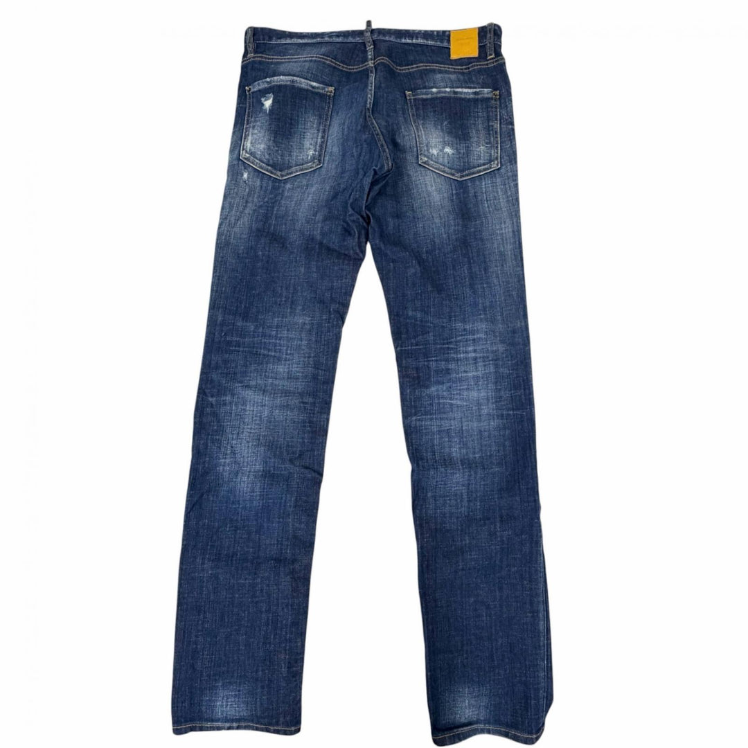 Discounted Great DSQUARED2 Denim pants Cool Guy Jean patchwork Indigo blue