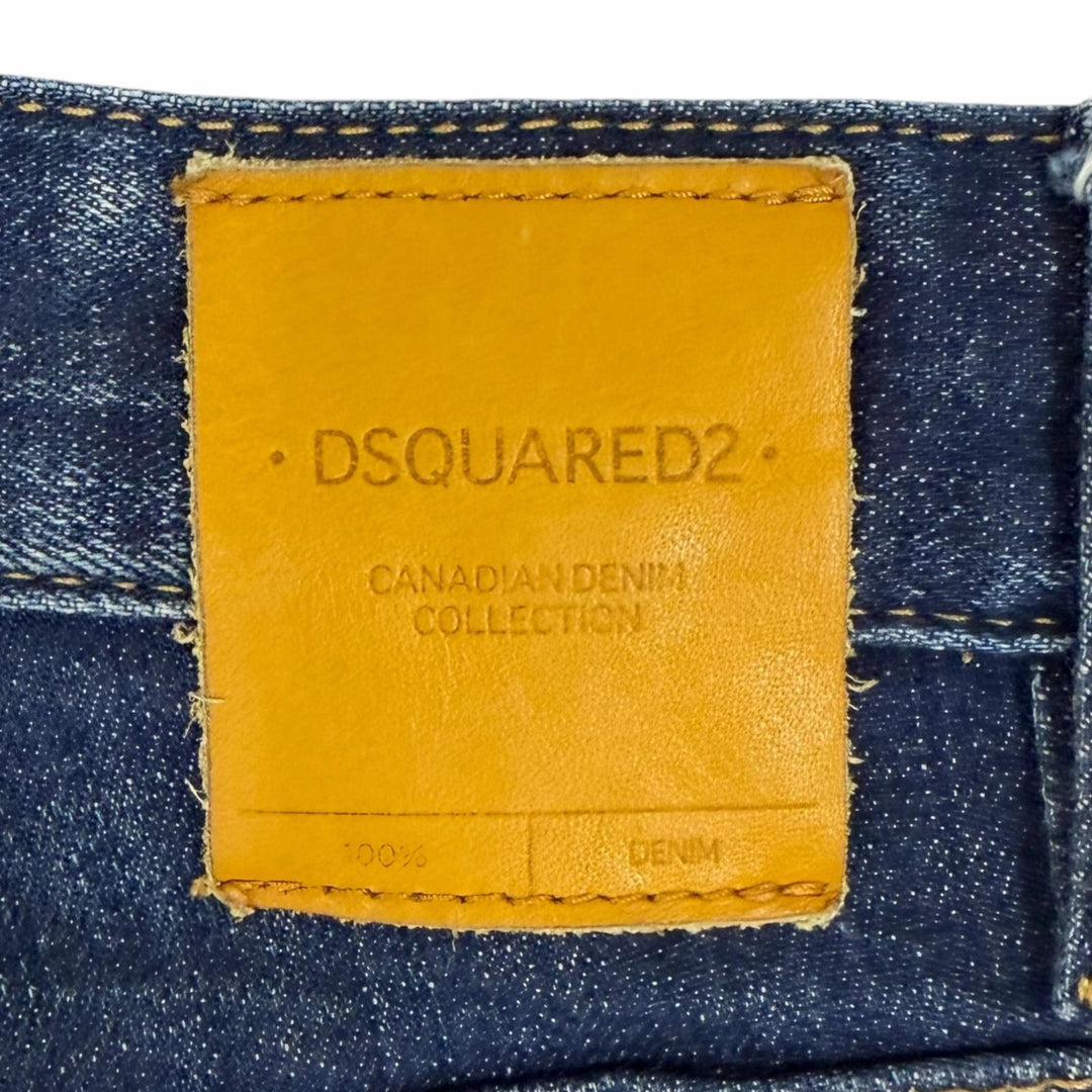 Discounted Great DSQUARED2 Denim pants Cool Guy Jean patchwork Indigo blue