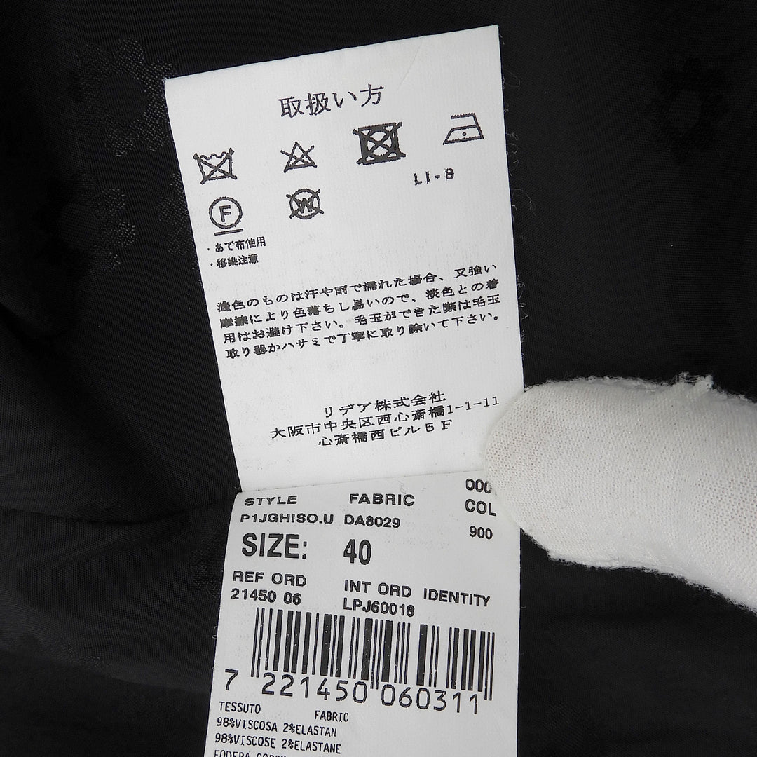 Pristine LARDINI tailored jacket black Rayon Women 40