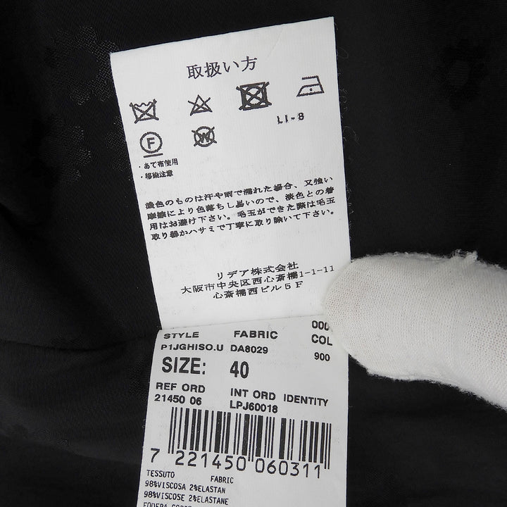 Pristine LARDINI tailored jacket black Rayon Women 40