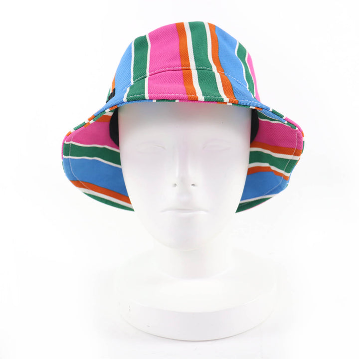 Great MIUMIU hat Logo embroidery bucket hat multicolor cotton Women M 5HC196