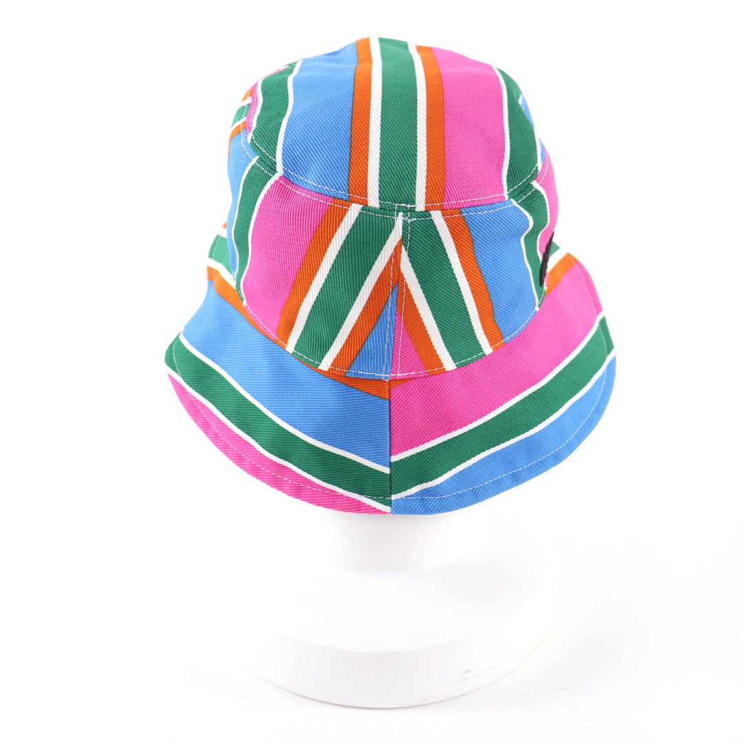 Great MIUMIU hat Logo embroidery bucket hat multicolor cotton Women M 5HC196