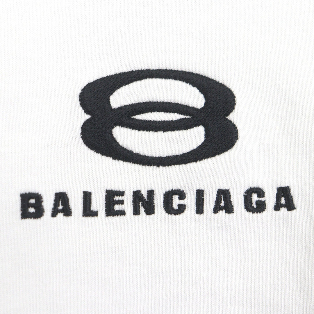 Excellent BALENCIAGA T-shirt Line Logo embroidery Short sleeves 1 829686