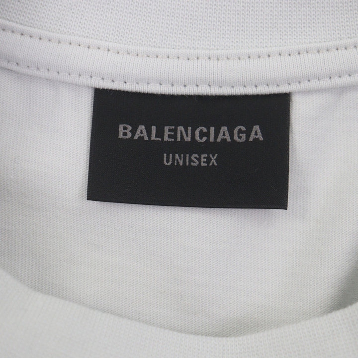 Excellent BALENCIAGA T-shirt Line Logo embroidery Short sleeves 1 829686