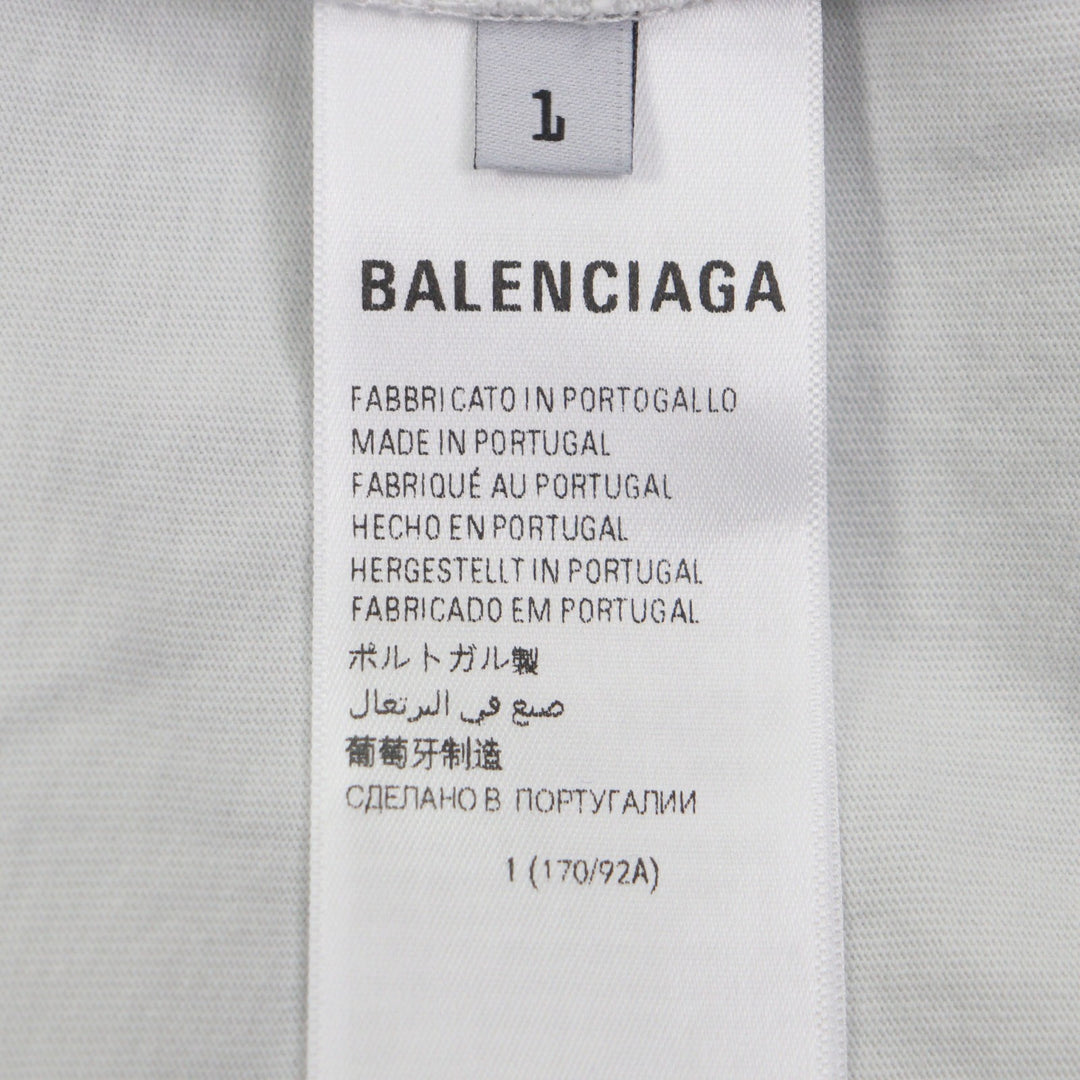 Excellent BALENCIAGA T-shirt Line Logo embroidery Short sleeves 1 829686