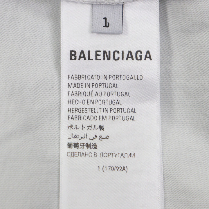 Excellent BALENCIAGA T-shirt Line Logo embroidery Short sleeves 1 829686