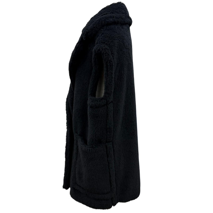 Excellent Max Mara coat BORMIDA teddy bear black alpaca Women 42 25212762536