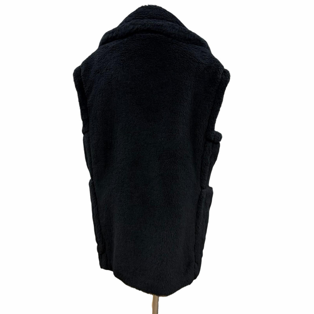 Excellent Max Mara coat BORMIDA teddy bear black alpaca Women 42 25212762536