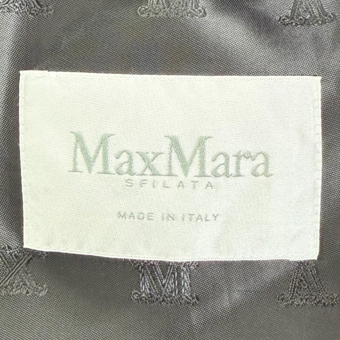 Excellent Max Mara coat BORMIDA teddy bear black alpaca Women 42 25212762536