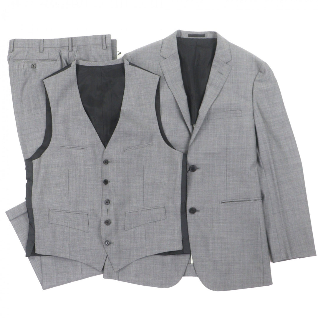 Pristine BURBERRY BLACK LABEL two-piece set gray wool mens