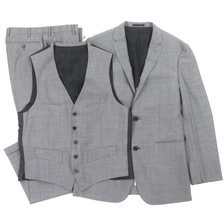 Pristine BURBERRY BLACK LABEL two-piece set gray wool mens