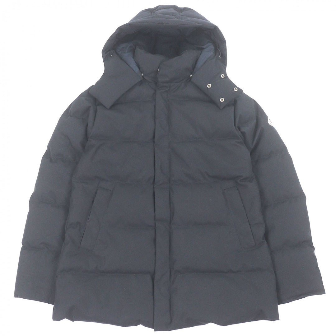 Great Pyrenex Down jacket BELFORT 2 Logo patch hooded Navy