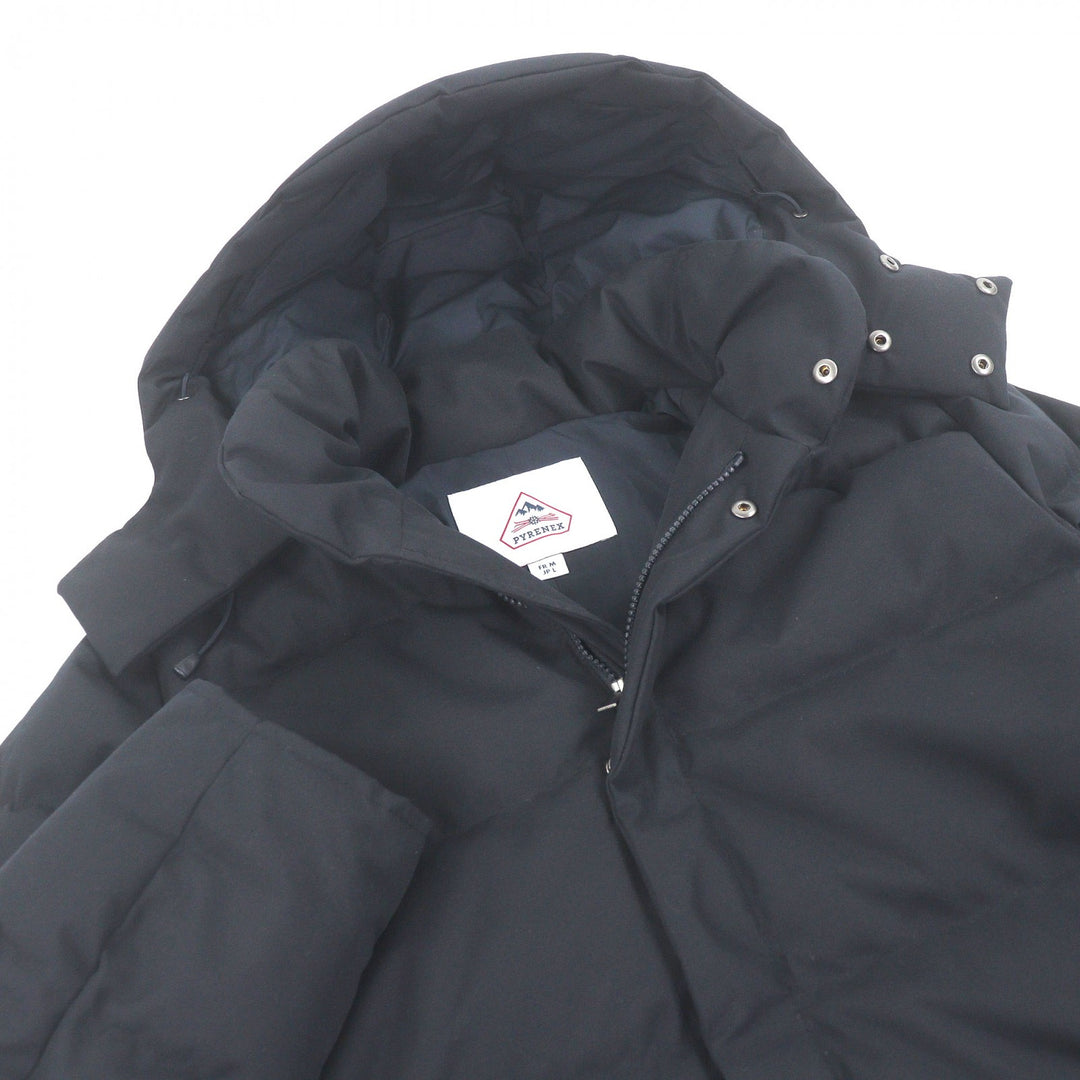 Great Pyrenex Down jacket BELFORT 2 Logo patch hooded Navy
