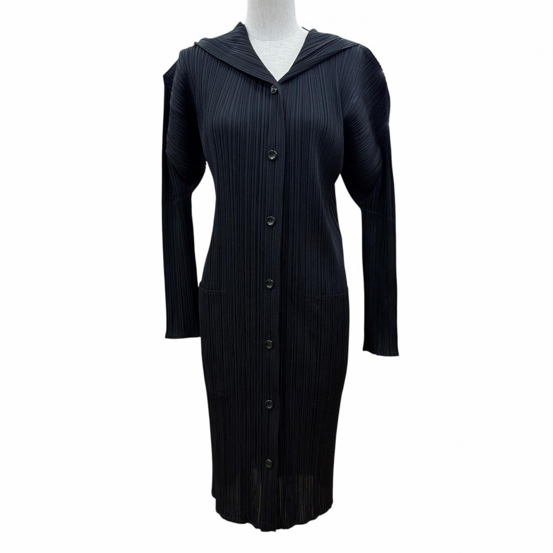 Excellent PLEATS PLEASE one piece black polyester Women 4 PP11-JA173