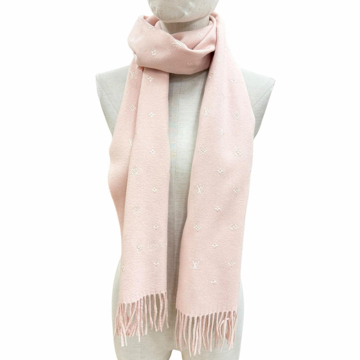 Great LOUIS VUITTON Scarf Echarpe LV Stellar pink Women M78205
